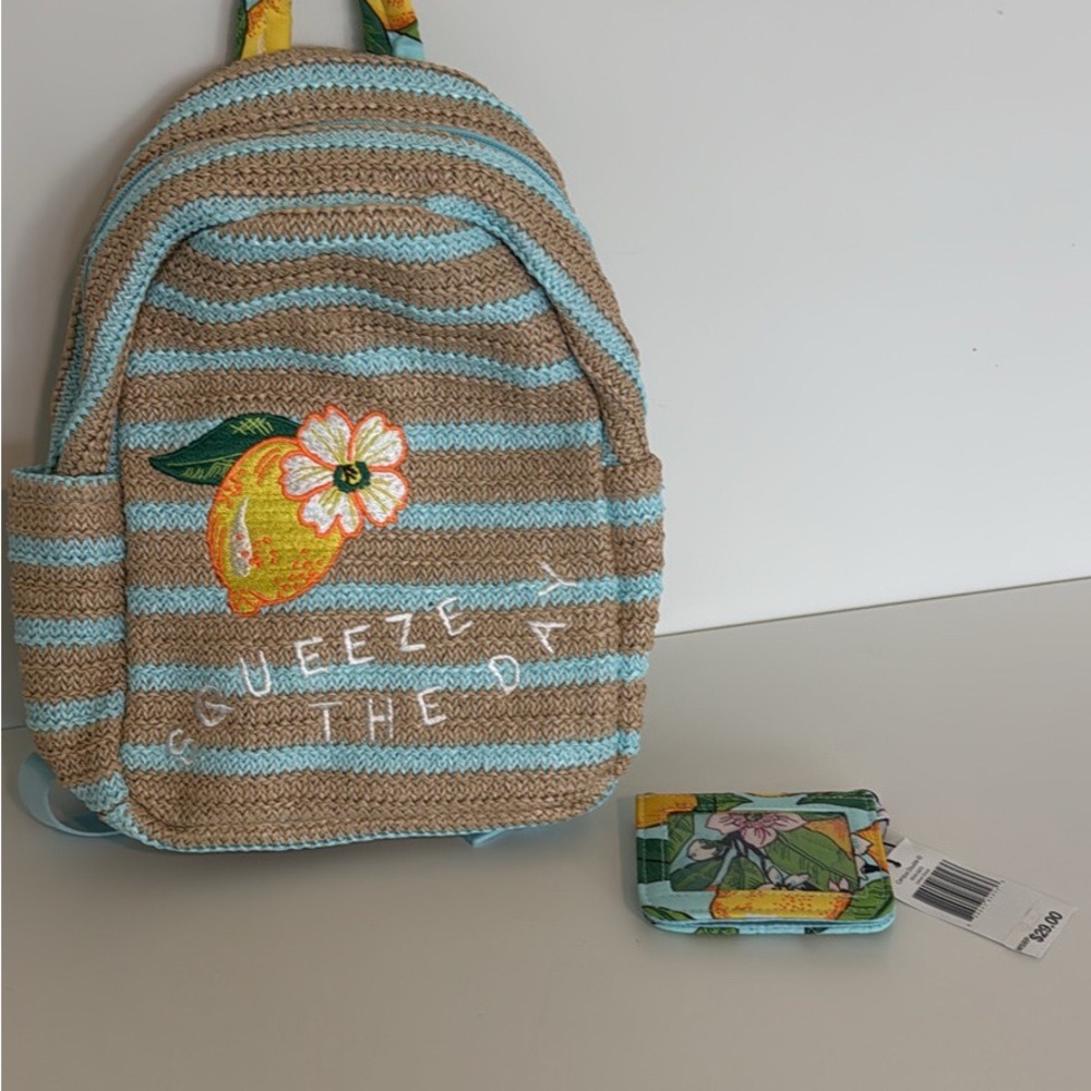 Lemon Grove 🍋 Mini Backpack & Campus Double ID Holder